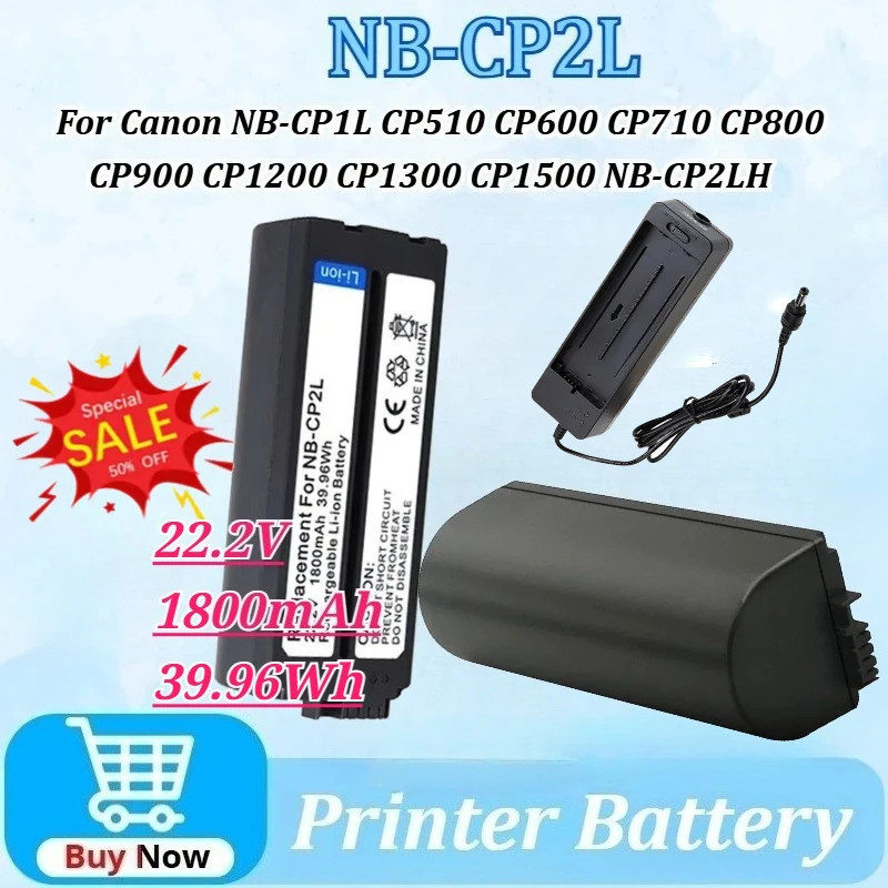 NB-CP2L NB-CP2LH 39.-Wh แบตเตอรี่เครื่องพิมพ์ 22.2V 1800mAh สําหรับ Canon NB-CP1L CP710 CP800 CP900 