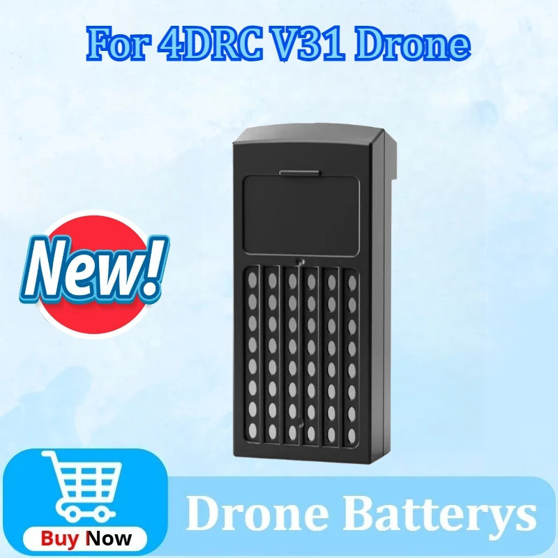 อัพเกรดใหม่ 4DRC V31 Drone แบตเตอรี่แบตเตอรี่ Lipo แบบชาร์จไฟได้สําหรับ V31 RC เครื่องร่อนโฟม Plane 