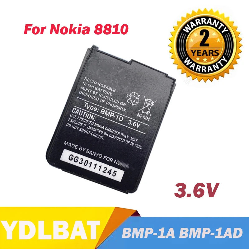 100% ที่เชื่อถือได้ YDLBAT 3.6V BMP-1A BMP-1AD แบตเตอรี่สําหรับ Nokia 8810