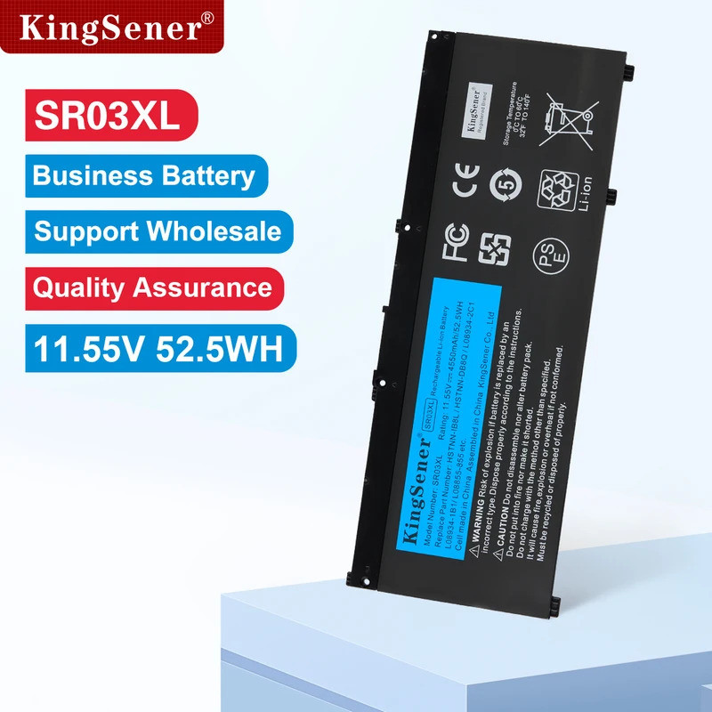 KingSener SR03XL แบตเตอรี่สําหรับ HP Omen 15-CE0XX 15-DC0XX Series 15-CE015DX 15-DC0003LA 15-DC0051N