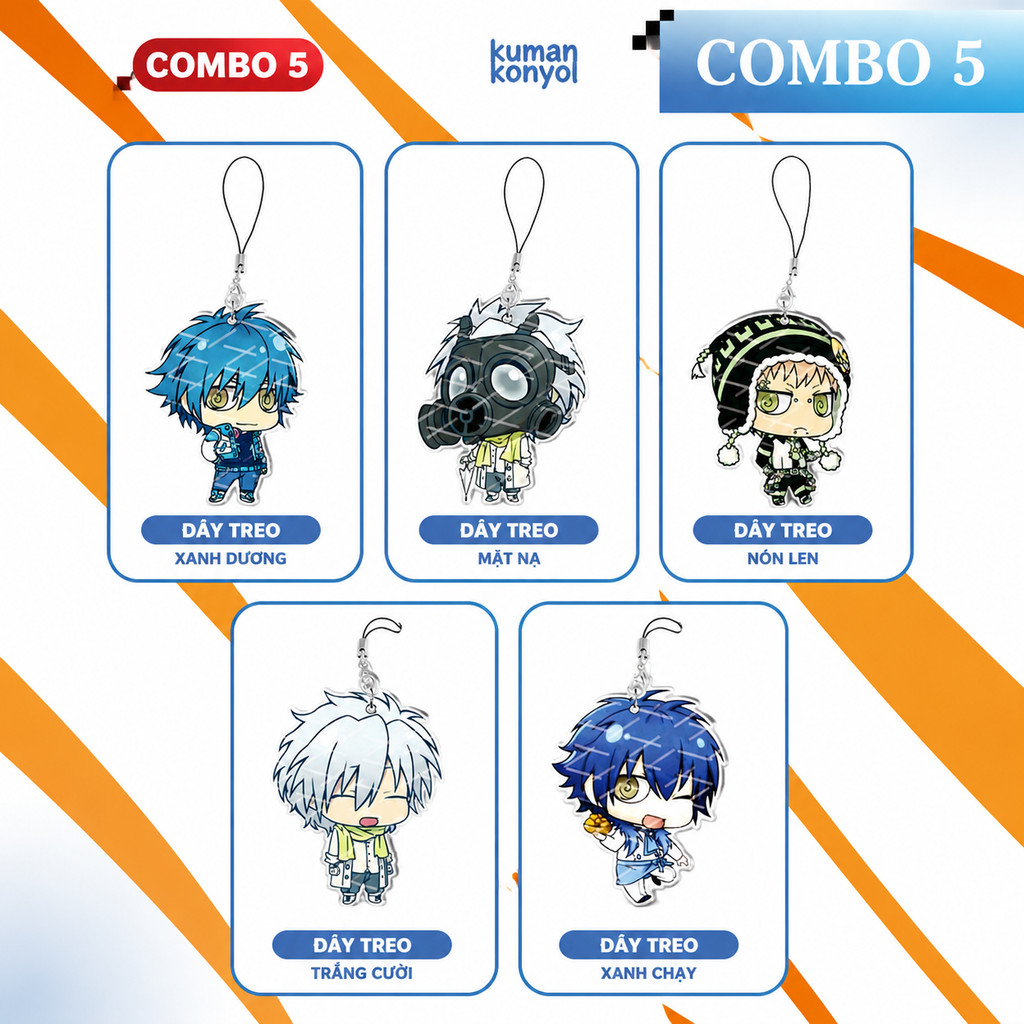อะคริลิค DRAMAtical Murder โทรศัพท์มือถือ Charms DMMD Noiz Seragaki Aoba Clear Virus Small P