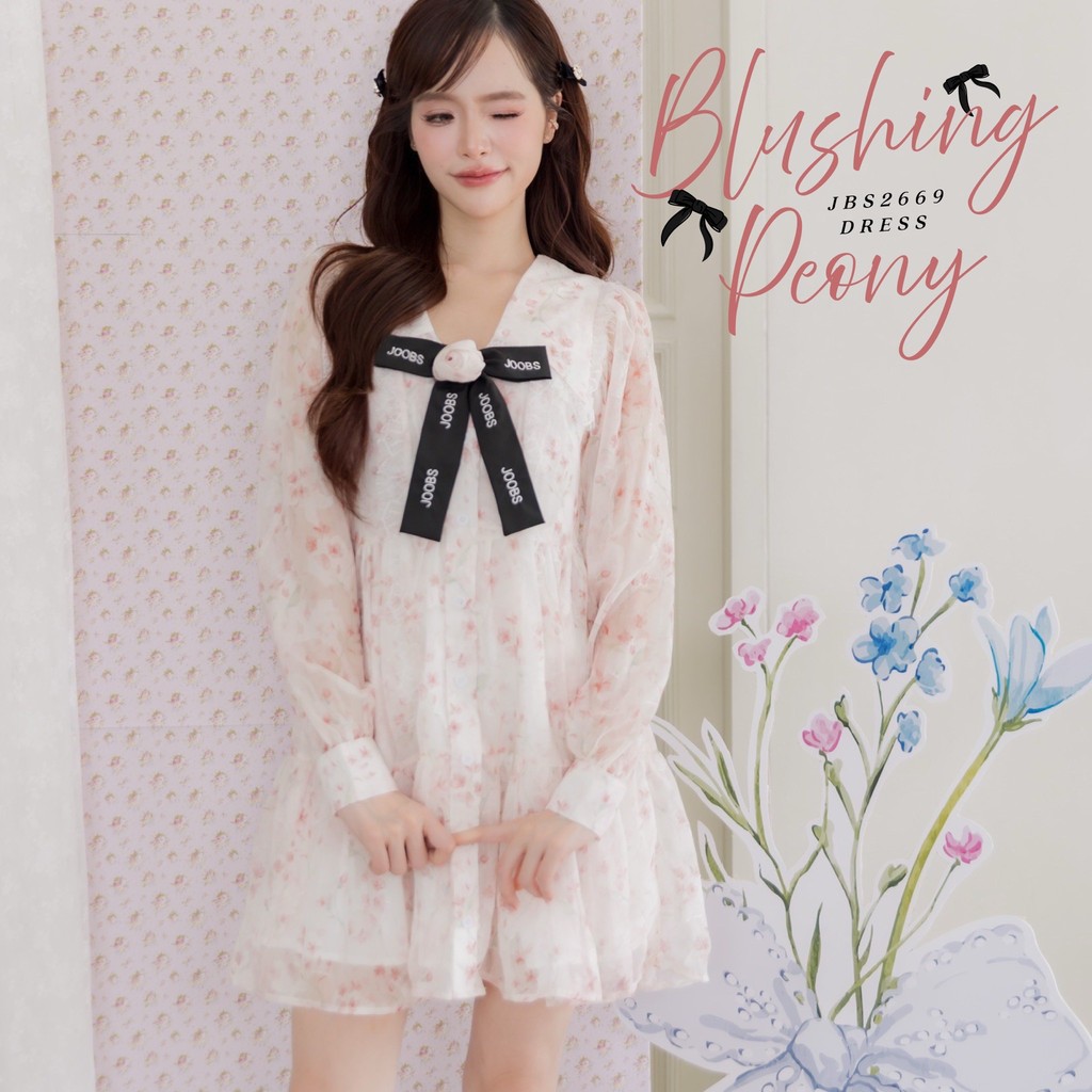 #JBS2669 Blushing Peony Dress Joobs studio