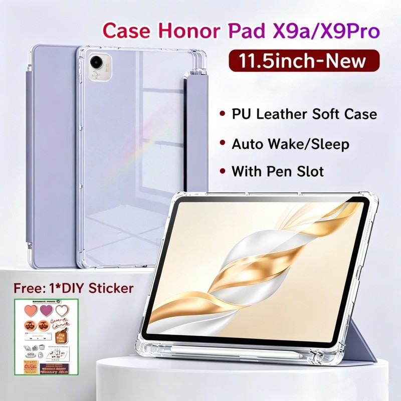เคส Honor Pad X9a 11.5 นิ้วพร้อมช่องเสียบปากกาเคสแม่เหล็กสําหรับ Honor Pad X9a 11.5 นิ้วพร้อมด้านหลั