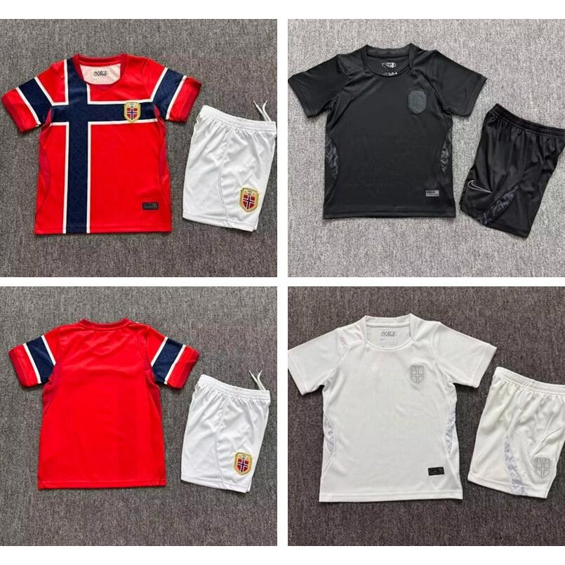 Kids Kit 2026/27 นอร์เวย์ Home Away ชุดเด็กชุดกีฬาเสื้อฟุตบอล