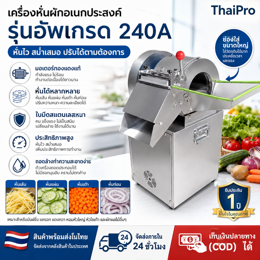 🔥จัดส่งภายใน 24 ชั่วโมง🔥เครื่องตัดผักอเนกประสงค์ เครื่องหั่นผัก เครื่องตัดผักไฟฟ้าเชิงพาณิชย์ ราคาประหยัด ใช้ในครัวเรือน