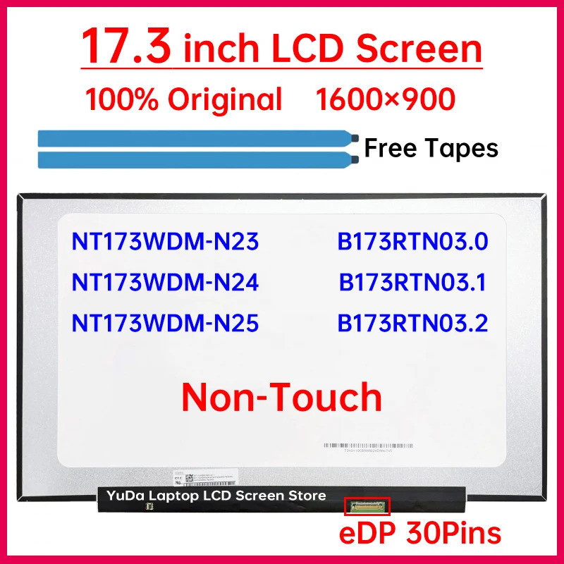 17.3 "หน้าจอ LCD B173RTN03.0 สําหรับ Lenovo V17 G2-ITL IdeaPad 3-17ADA6 17ITL6 17ALC6 3 17IAU7 17ABA
