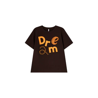 KYO 🌸 เสื้อยืดแขนสั้น ทรงOversize สไตล์เกาหลี พิมพ์ลาย "DREM" COTTON 100% โคตรนุ่ม เสื้อผ้าแฟชั่นผู้หญิง
