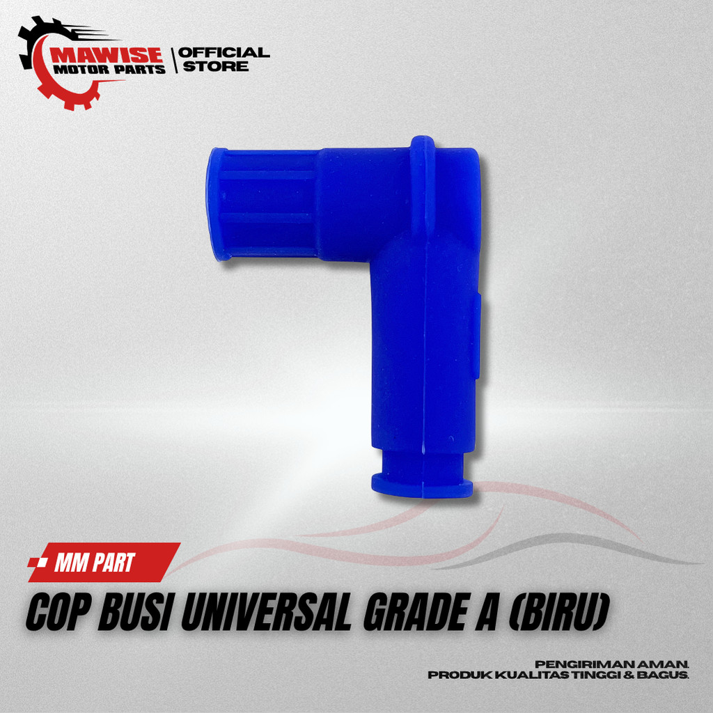 UNIVERSAL GRADE A BLUE SPARK PLUG CAP - UNIVERSAL COLOR WATERPROOF SPARK CAP สําหรับ AUTOMATIC SPORT
