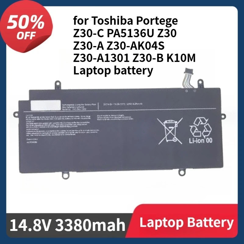 PA5136U-1BRS แบตเตอรี่สําหรับ Toshiba Portege Z30-C PA5136U Z30 Z30-A Z30-AK04S Z30-A1301 Z30-B K10M