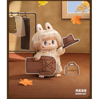 POPMART LABUBU THE MONSTERS ร้านทําผมไวนิลจี้ตุ๊กตาศิลปะของเล่นของขวัญ HOTN