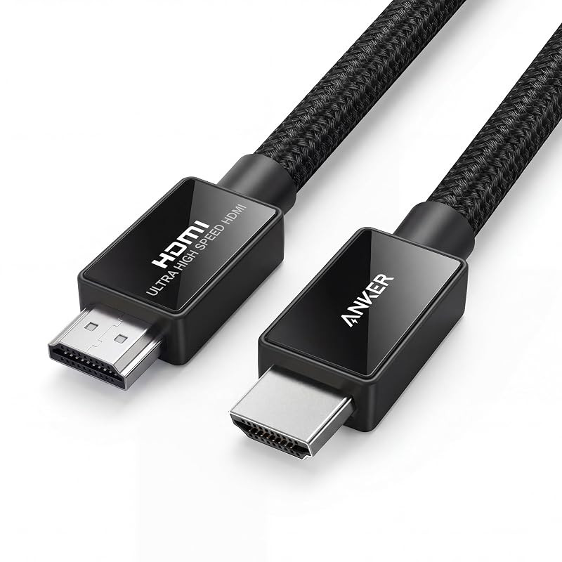Anker Ultra High Speed HDMI Cable HDMI 2.1 8K(60Hz) 4K(120Hz) 48Gbps Dynamic HDR Compatible with PS5