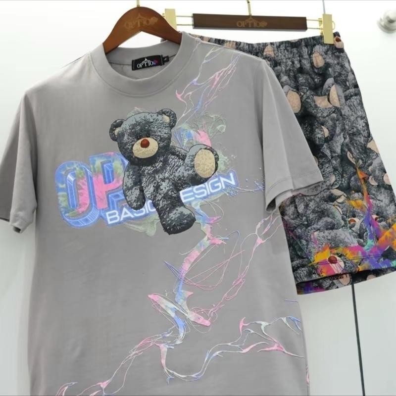 T shirt Option Bear Rainbow 2025  #Newcollection unisex