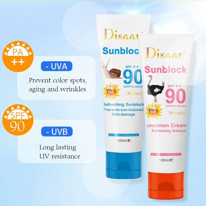 Snail Sunscreen, Ostrich Sunscreen cream 防晒霜2606022 Snail Sunscreen, Ostrich cream 2606022