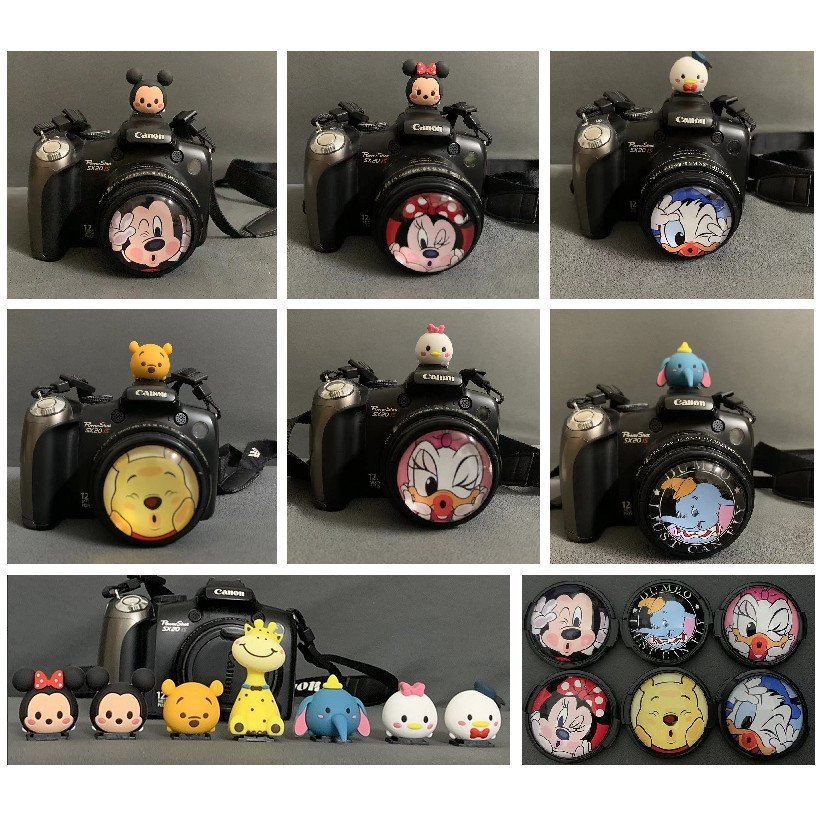 สินค้าใหม่ Fuji XT100 XT200 XA2 XA3 XA5 กล้อง 15-45 มม.ฝาครอบเลนส์การ์ตูน 52 มม. + ฝาครอบรองเท้าร้อน