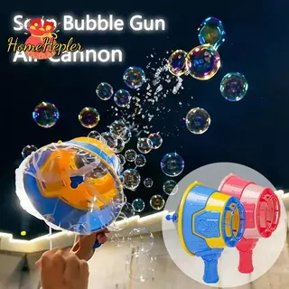 HomeHepler Air Cannon ฟองสบู่ของเล่นแปลกใหม่เด็กเล่นกลางแจ้ง Bubble Machine มือถือ Multi Hole Interactive Bubble Maker ของเล่นสนุกใหม่