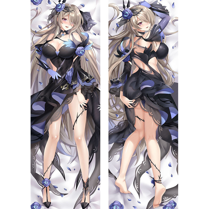 Dakimakura อะนิเมะผลกระทบ Honkai 3 Rita Rossweisse Hing Fullbody ปลอกหมอนสองด้านตกแต่งเบาะรองนั่ง