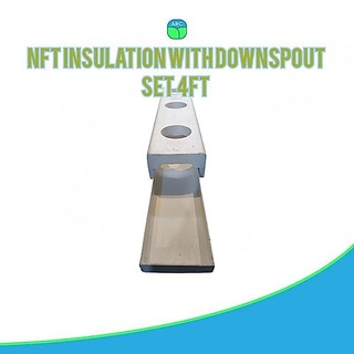 Hydroponics Nft Downspout 2.5 inches x 4 inches x 4ft (HxWxL)
