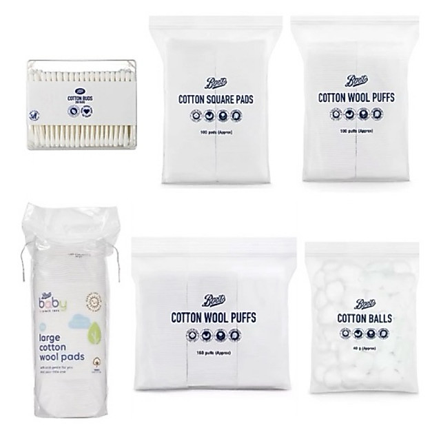 สำลี Boots 80 แผ่น Boots cotton 80 pads/100/160 แผ่น 1ห่อ