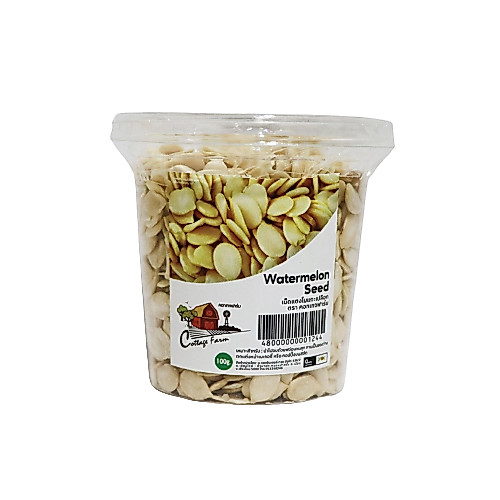 เมล็ดแตงโมแกะเปลือก  100g. ตรา Cottage Farm  หยกออนไลน์