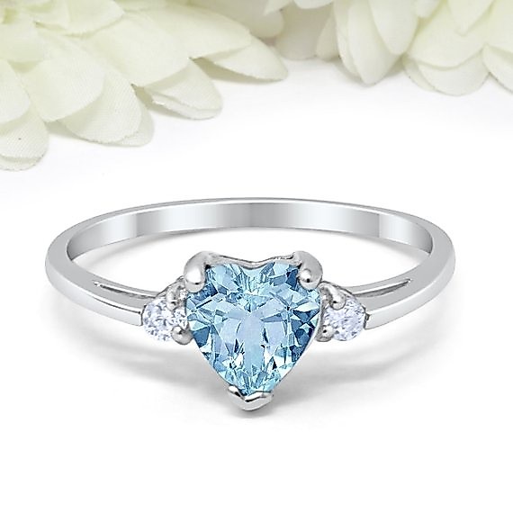 100% Solid 925 เงินสเตอร์ลิงแหวนอารมณ์น่ารัก Heart Design Brilliant CZ Prong การตั้งค่า Silver Plated Best Christmas ปีใหม่แหวนสําหรับผู้หญิง
