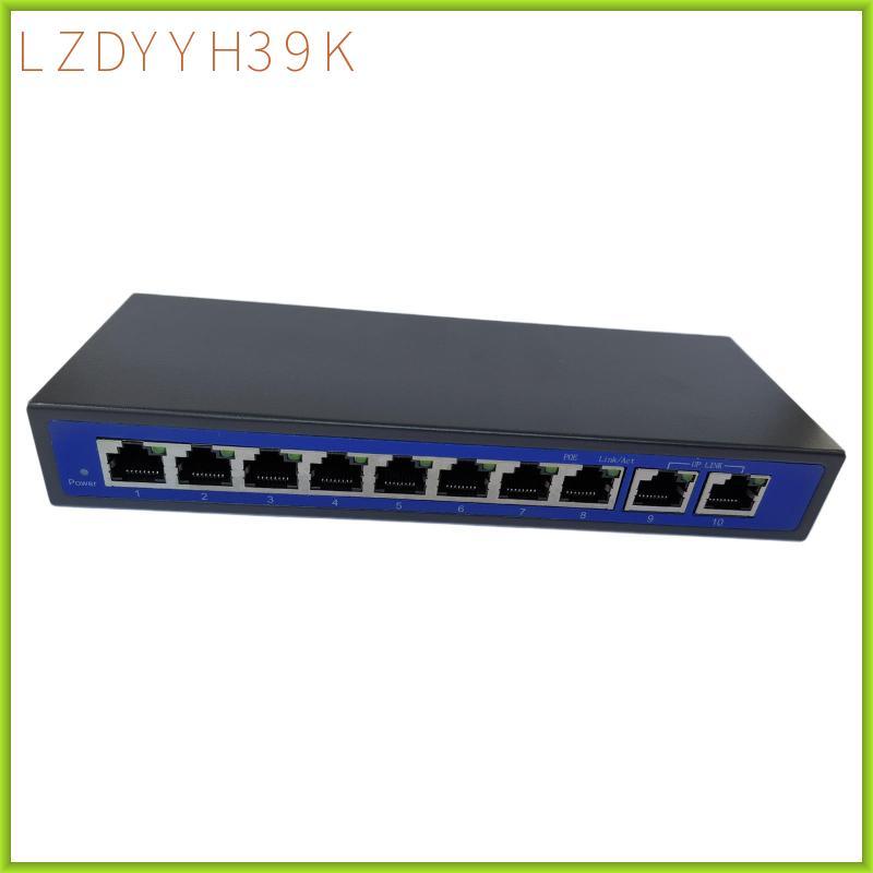 [lzdyyh39k] 9Ports Power Over Ethernet PoE Switch 4,5+/7,8- รองรับ 12V 24V 48V ใหม่
