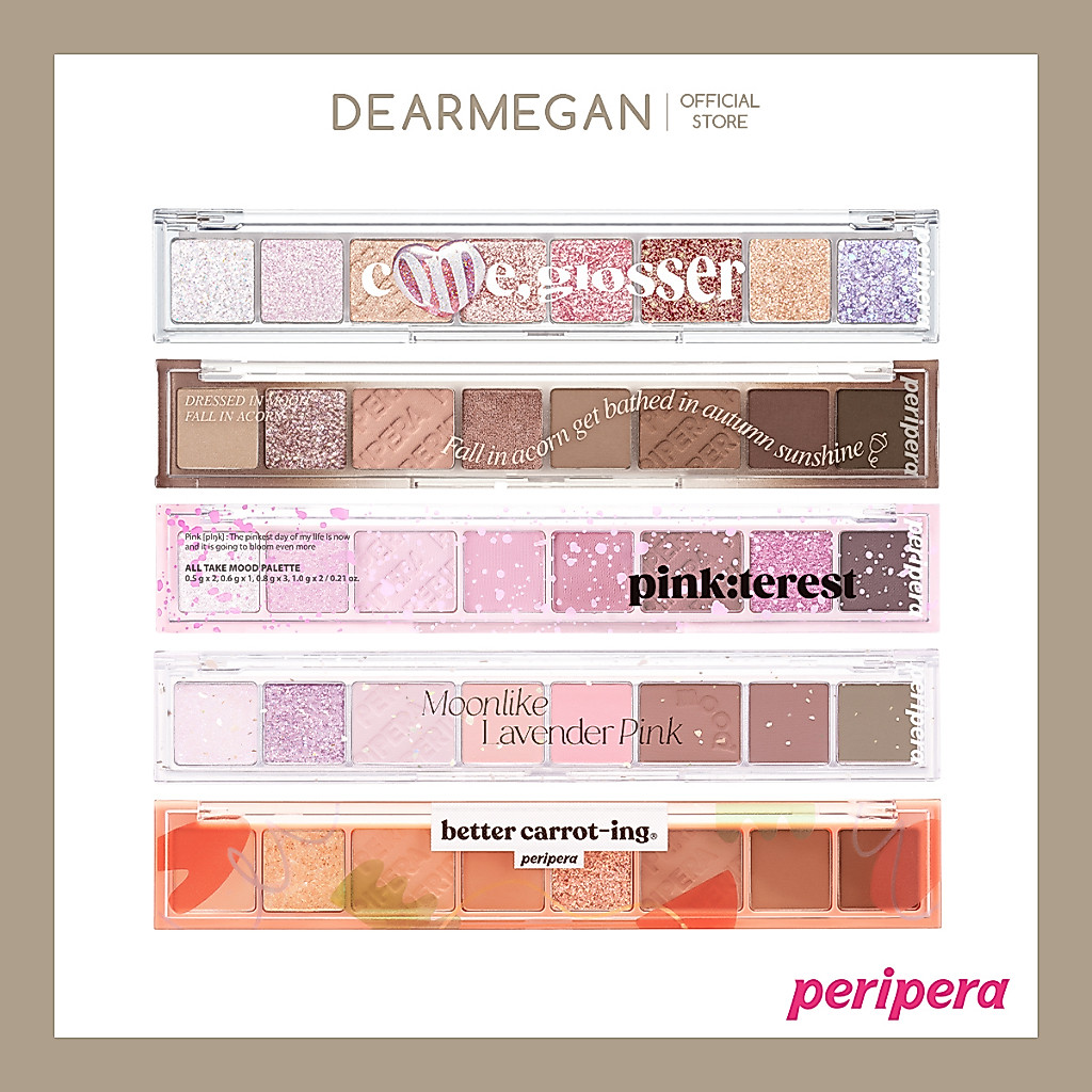 PERIPERA อายแชโดว์แบบยาว รุ่น ALL TAKE MOOD PALETTE (รบกวนอ่านรายละเอียดก่อนนะค้า)