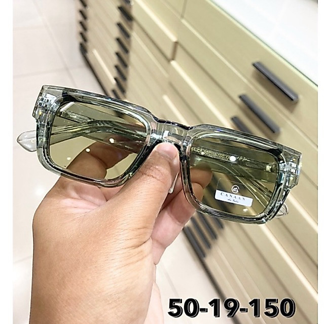แว่นกันแดด สไตล์วินเทจ สุดฮิต  กัน UV400 สามารถนำกรอบเปลี่ยนเลนส์สายตาได้