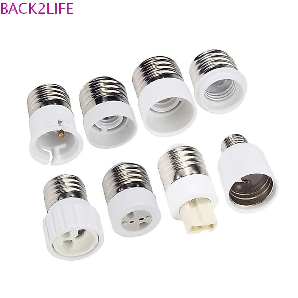 Back2life ตัวแปลงผู้ถือโคมไฟ, ทนทาน E27 ชาย E14 B22 GU10 E40 ฐานโคมไฟหญิง, ทนความร้อนหลายรุ่น LED หลอดไฟอะแดปเตอร์บ้านห้องนอนห้องนั่งเล่น