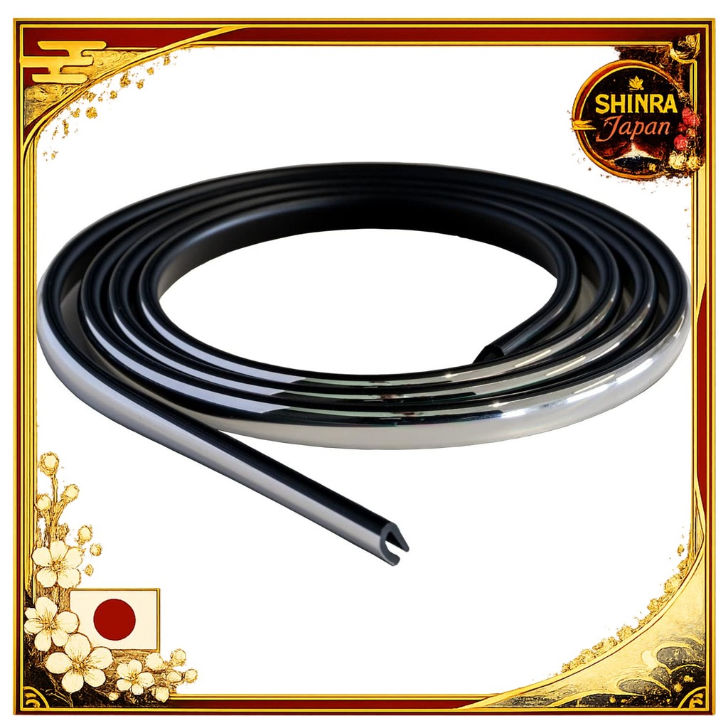 《Direct From Japan》  Create ‎JASPA U-shaped door guard 2 door molding total length 1.5m width 9mm ch