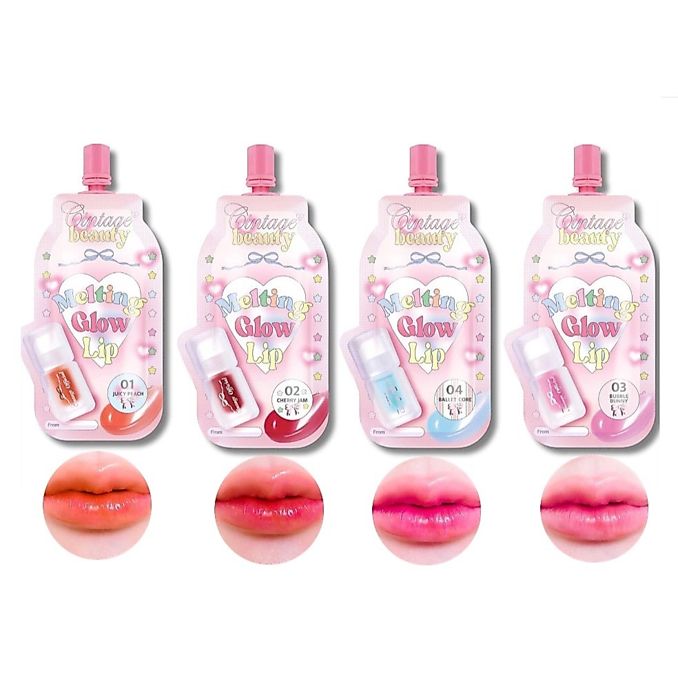 (1ซอง) ลิปซินเทจ Cintage Beauty Melting Glow 2g