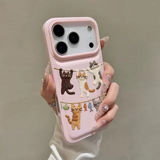 เคสโทรศัพท์แฟชั่นลายการ์ตูน ป้องกันรอบด้าน สีสวย สำหรับ iPhone 17 16 15 14 13 12 11 Series