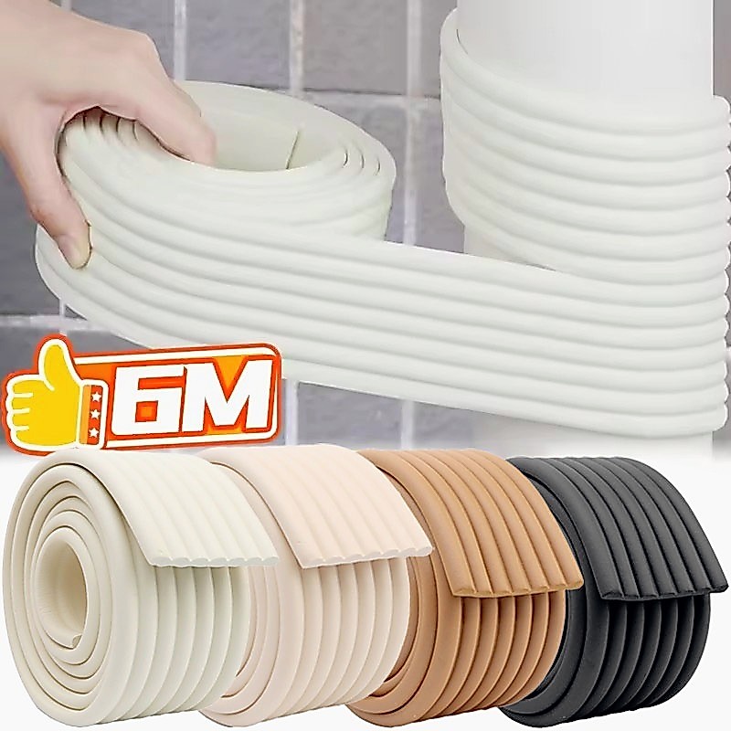 แถบป้องกันการชนกันของความปลอดภัยของเด็ก 2ม / แถบยามมุมโต๊ะแบบมีกาวในตัว / เทปกันชนโฟมขอบเฟอร์นิเจอร์