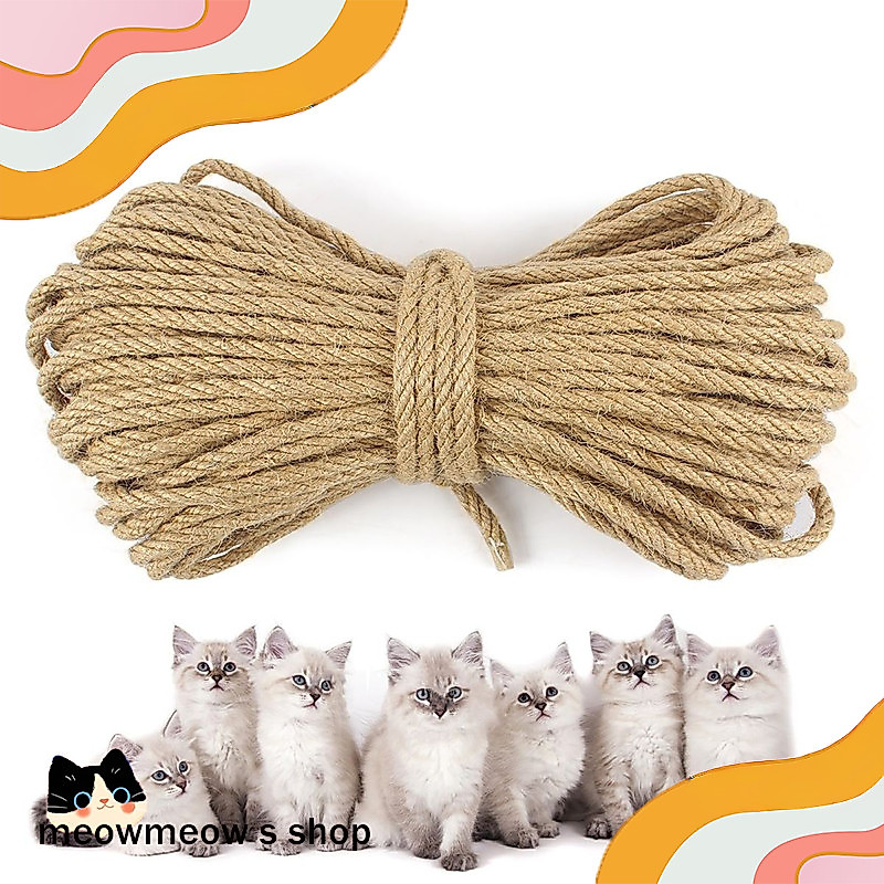STOCK  สำหรับงาน DIY หลายขนาด สำหรับตกแต่ง ทำของเล่นแมว  เชือกปอกระเจา  หรือเชือกดึง