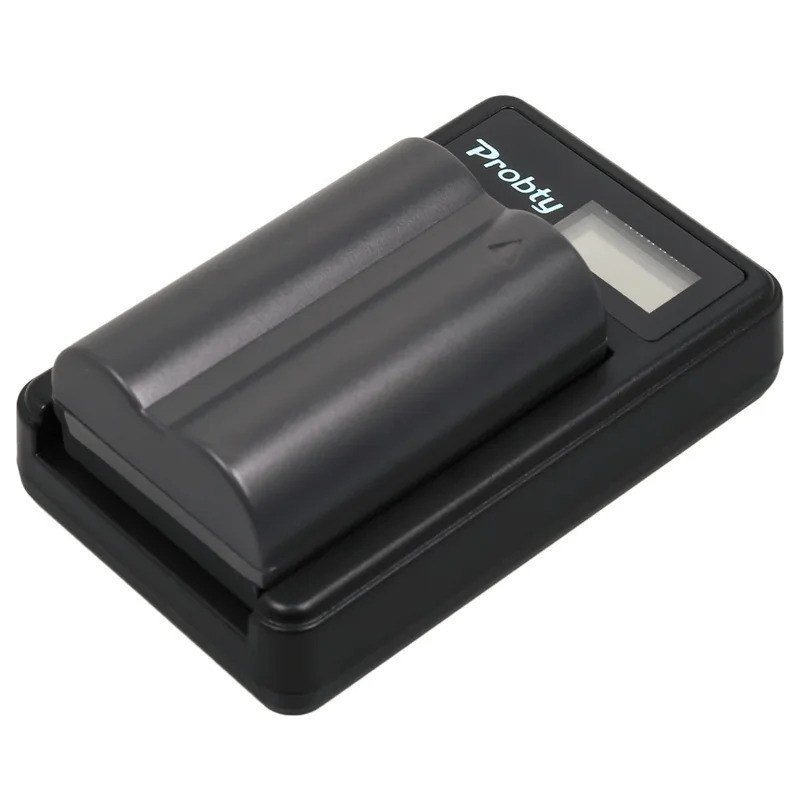 Probty 1 ชิ้น 7.4 โวลต์ 2600 เดือน BP-511 BP 511 BP511 แบตเตอรี่ + LCD USB Charger สําหรับ Canon EOS