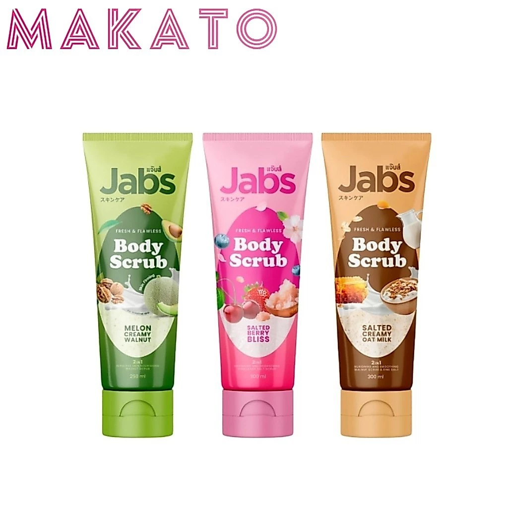 Jabs Body Scrub Fresh & Flawless แจ๊บส์ บอดี้สครับ แจ้บ สครับผิว 2in1 สครับ (มีให้เลือก 3 สูตร)