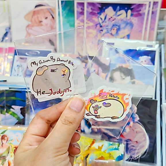 🐭มีลายใหม่ด้วยนะ!🐭Die-Cut Sticker สติกเกอร์ไดคัตรวมลายน้อง Piggie หนูตะเภาตัวจิ๋วสุดน่ารัก!💗[AQUAZIRCON]