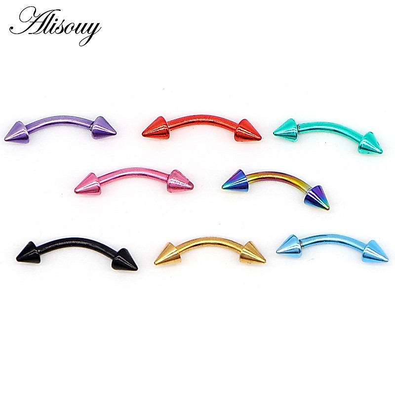 ต่างหูบาร์เบลสแตนเลส 3 มม. แบบโค้งสำหรับการเจาะคิ้ว ดีไซน์พอดี.Snug Fit สำหรับ Daith, Helix และ Rook