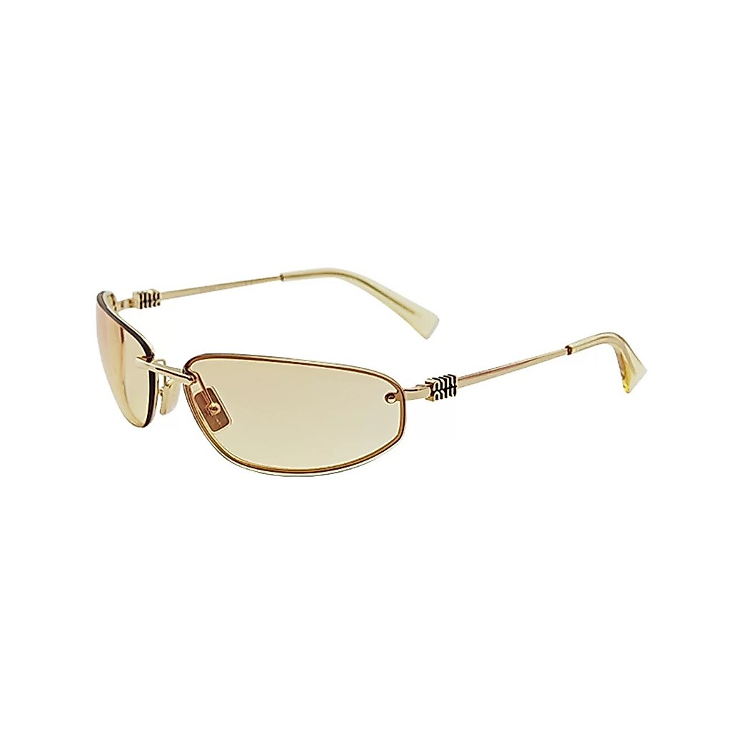 Miu Miu's new stylish metal logo sunglasses, ultralight, sun-protective and UV-protective SMU A50.