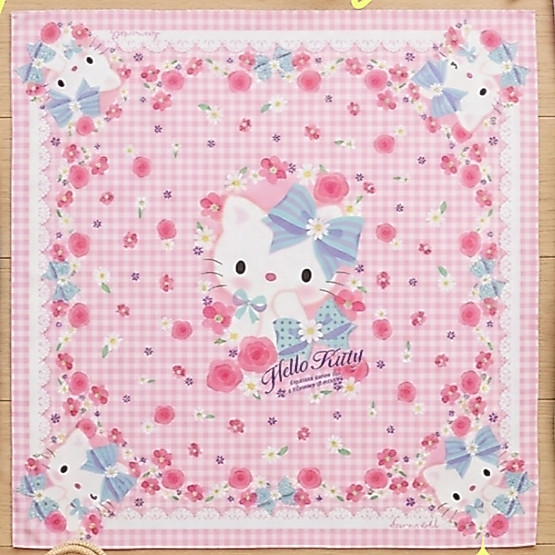 Kissmedoll - New Item ลาย Good Luck ขนาด 100x100 cm.ผ้าพันคอ/ผ้าคลุมไหล่