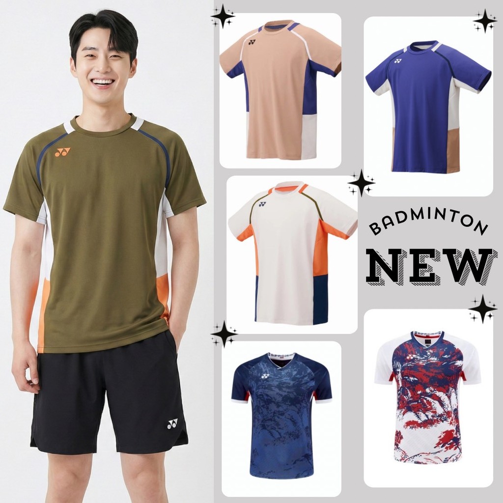 เสื้อแบดทีมชาติเกาหลี ลวดลายเท่ เนื้อผ้าระบายอากาศได้ดี ส่งไว สั่งสกรีนเพิ่มได้