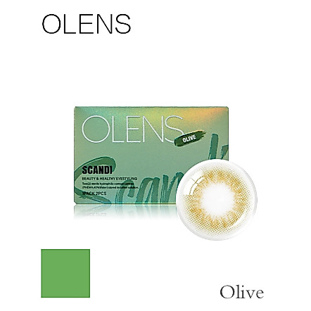 OLENS SCANDDI OLIVE คอนแทคเลนส์ 2P 1 เดือน