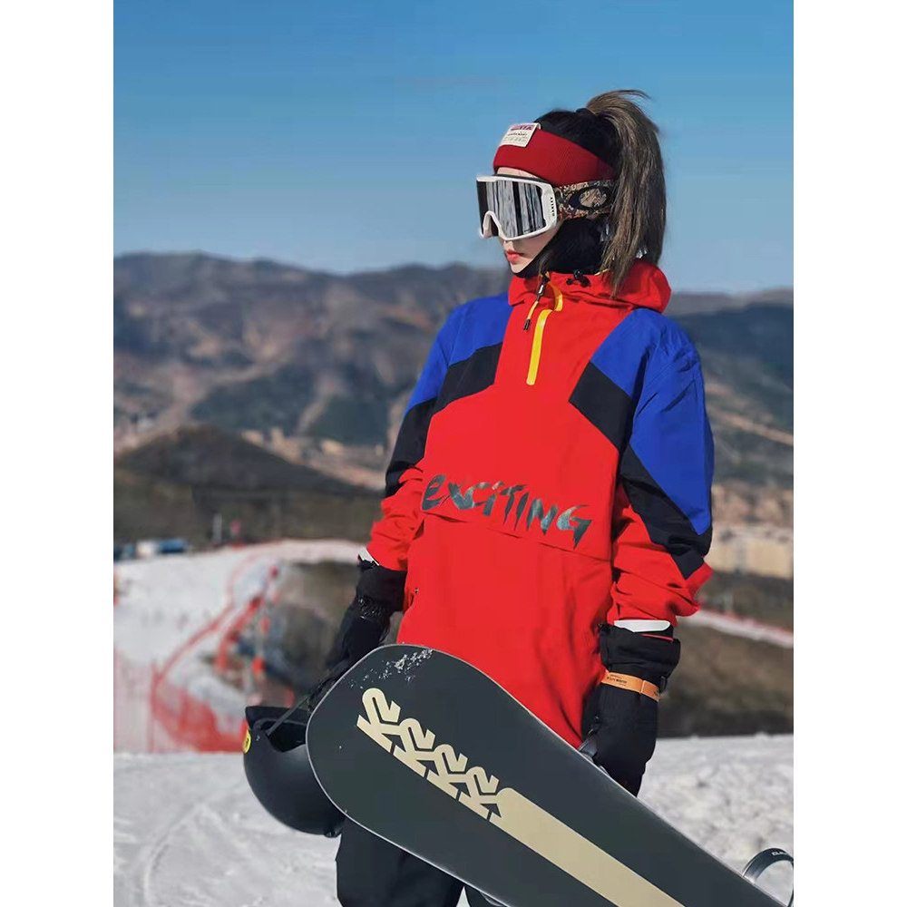 ExiTING exciTING ฤดูใบไม้ร่วงฤดูหนาว Retro เสื้อแจ็คเก็ตผู้ชายผู้หญิง Windproof กันน้ําเดินป่าเสื้อส