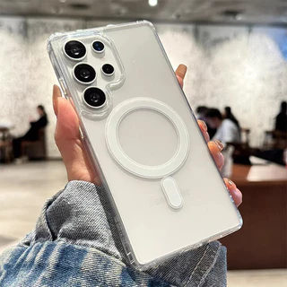 Soft Magnetic เคส For Samsung A56 5G A57 A55 A17 A07 A06 S26 Ultra S25 S24 S23 A54 A16 A15 A37 A36 A35 เคสโทรศัพท์มือถือ