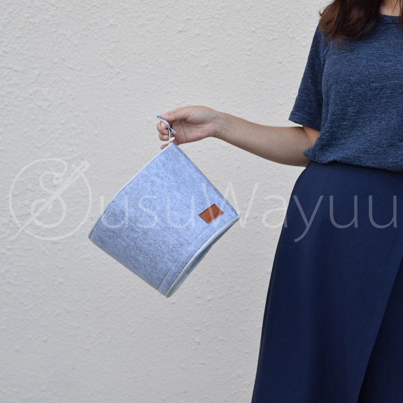 SUSUWAYUU/Wayu wayuu Liner Bag Storage Bag Shaping Storage Inner Bag แยกซิปซับกระเป๋า