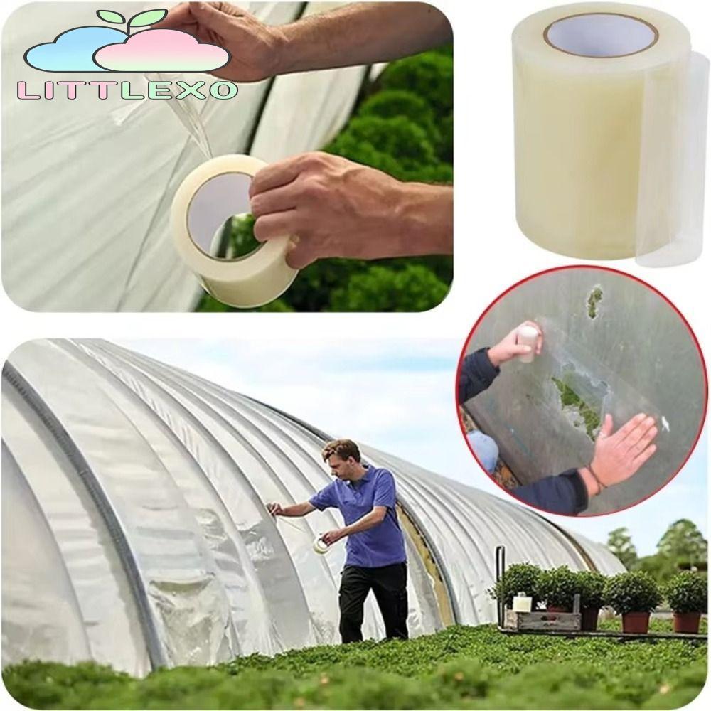 แพทช์ซ่อมเรือนกระจก LITTLEX, เทปซ่อมฟิล์ม Adhesion ที่แข็งแกร่งที่ทนต่อรังสียูวี, เทปแผ่นพลาสติกใส