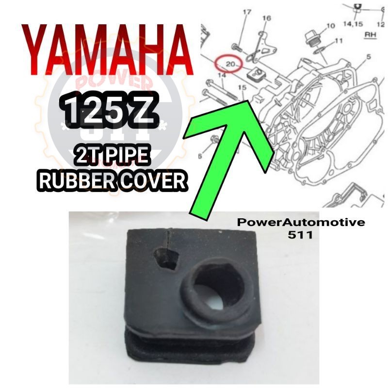 YAMAHA Y125 Y125Z Y125R 125Z 125ZR 2T ยางยึดน้ํามัน
