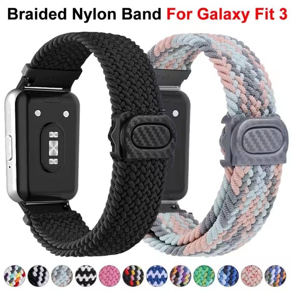 สายถักไนลอนสําหรับ Samsung Galaxy Watch Fit 3 อุปกรณ์เสริมสายนาฬิกาอัจฉริยะ