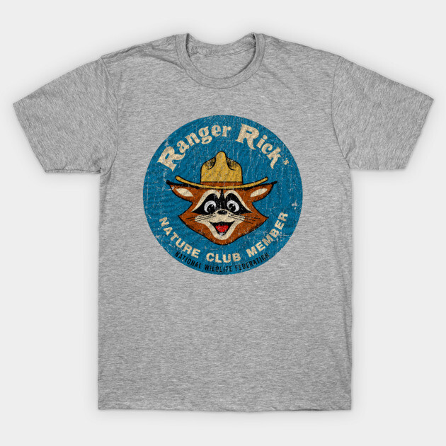 เสื้อยืด Vintage Ranger Rick T-Shirt แท้ Cotton 100% รัดรูป น่ารัก แฟชั่น ดับกลิ่น+ต้านเชื้อ