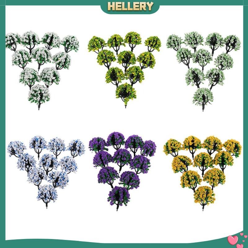 [HelleryTH] 10x Model Trees Architecture Train Train Train Train Wargame Diorama Scenery N Scale