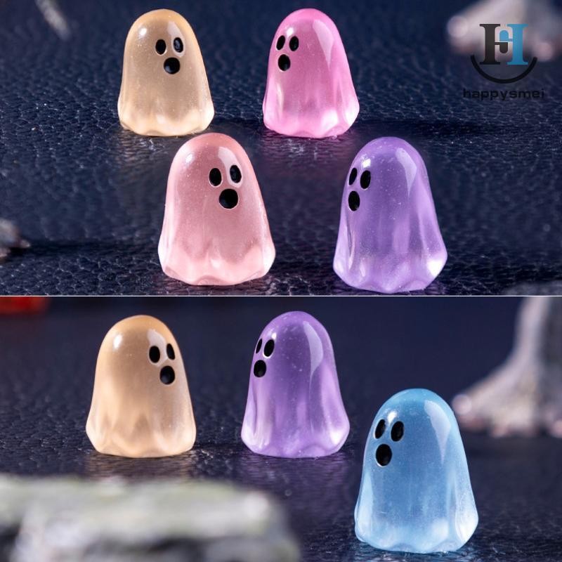 [GA] 10/20/50 ชิ้น Luminous Ghost ตัวเลขเรืองแสงในเวลากลางคืน Action Figure Micro Landscape Miniatures ของขวัญตกแต่งฮาโลวีน [TH] - รูปที่ 4